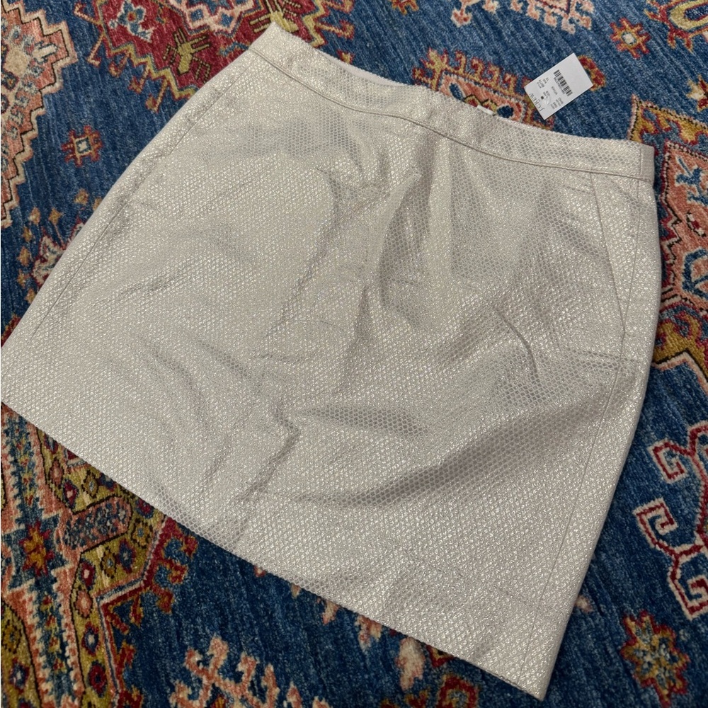 NWT Metallic J Crew Mini Skirt with Pockets - NEW WITH TAGS